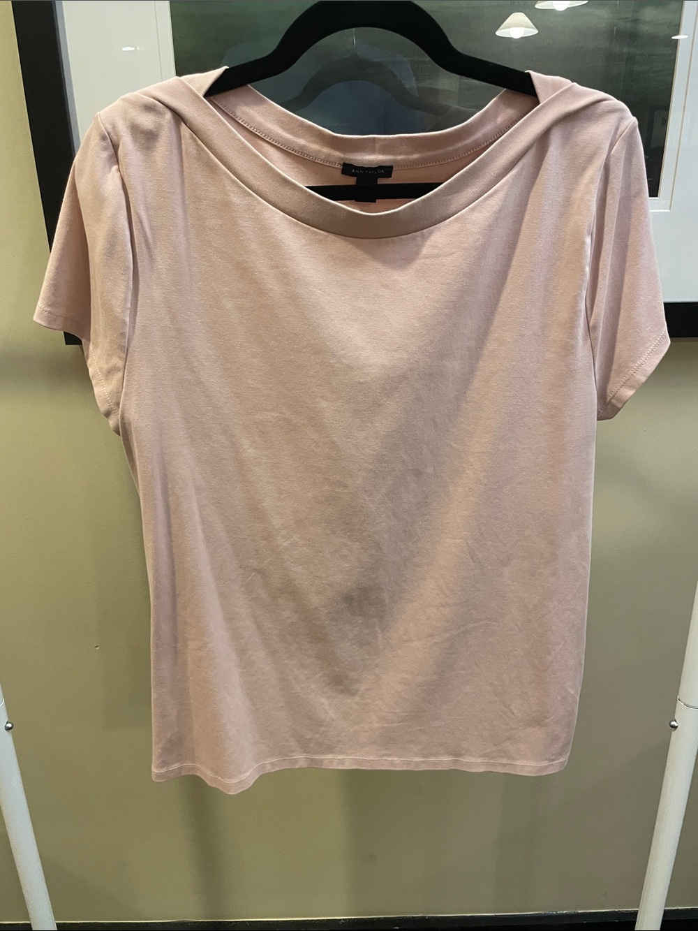 Ann Taylor. XXL. Women’s Soft Pink Short Sleeve Top